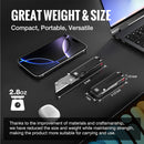 WORKPRO Lightweight CNC Unibody Premium Titanium Utility Knife with10 Extra Blades, G-10/Aluminum Handle