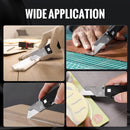 WORKPRO Lightweight CNC Unibody Premium Titanium Utility Knife with10 Extra Blades, G-10/Aluminum Handle