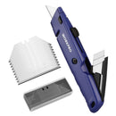 WORKPRO Retractable Box Cutter, Quick Change Utility Knife with Extra Blade Storage - Heavy Duty Aluminum Razor Knife, Twine Cutter, Bonus SK5 Blades Included, Blue