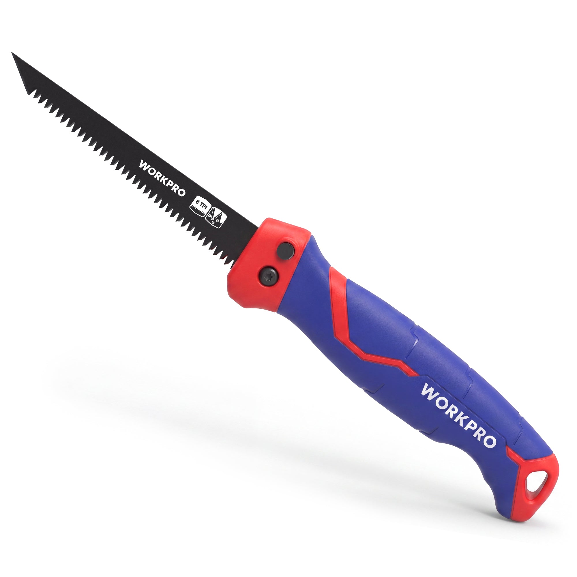WORKPRO 5‑inch Folding Drywall Saw, Jab Saw 8 TPI Triple-Ground Teeth
