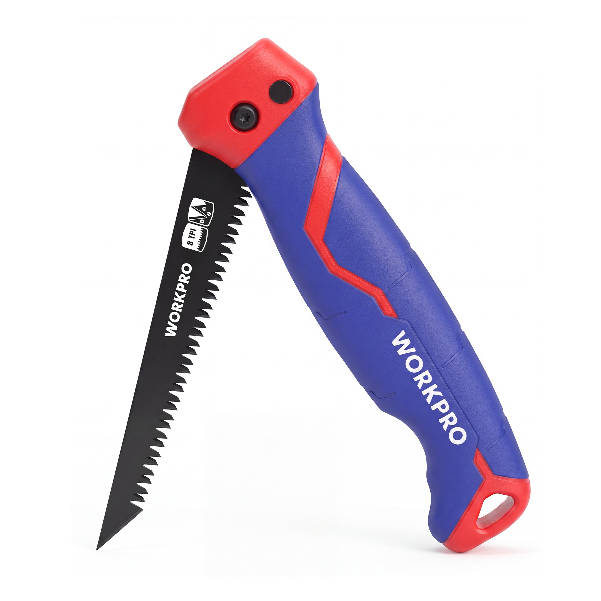 WORKPRO 5‑inch Folding Drywall Saw, Jab Saw 8 TPI Triple-Ground Teeth