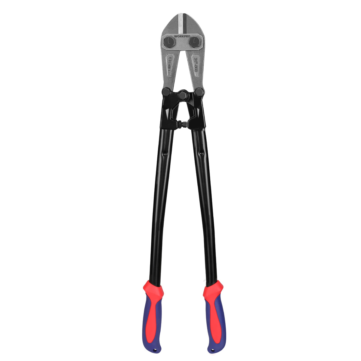 WORKPRO Bolt Cutter, Bi-Material Handle with Soft Rubber Grip, 24", Chrome Molybdenum Steel Blade