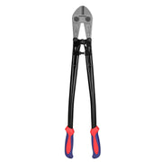 WORKPRO bolt cutter with black handles and red grips, chrome molybdenum jaws