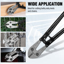 WORKPRO W017007A Bolt Cutter, Bi-Material Handle with Soft Rubber Grip, 30", Chrome Molybdenum Steel Blade