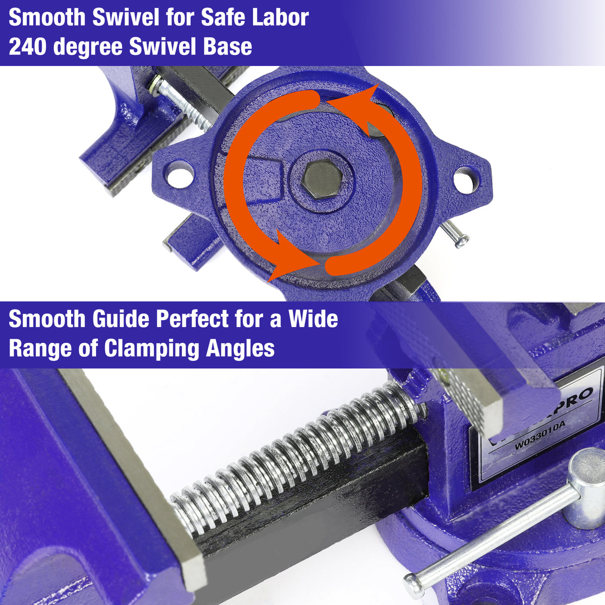 WORKPRO Bench Vise 4-1/2" Vice for Workbench
