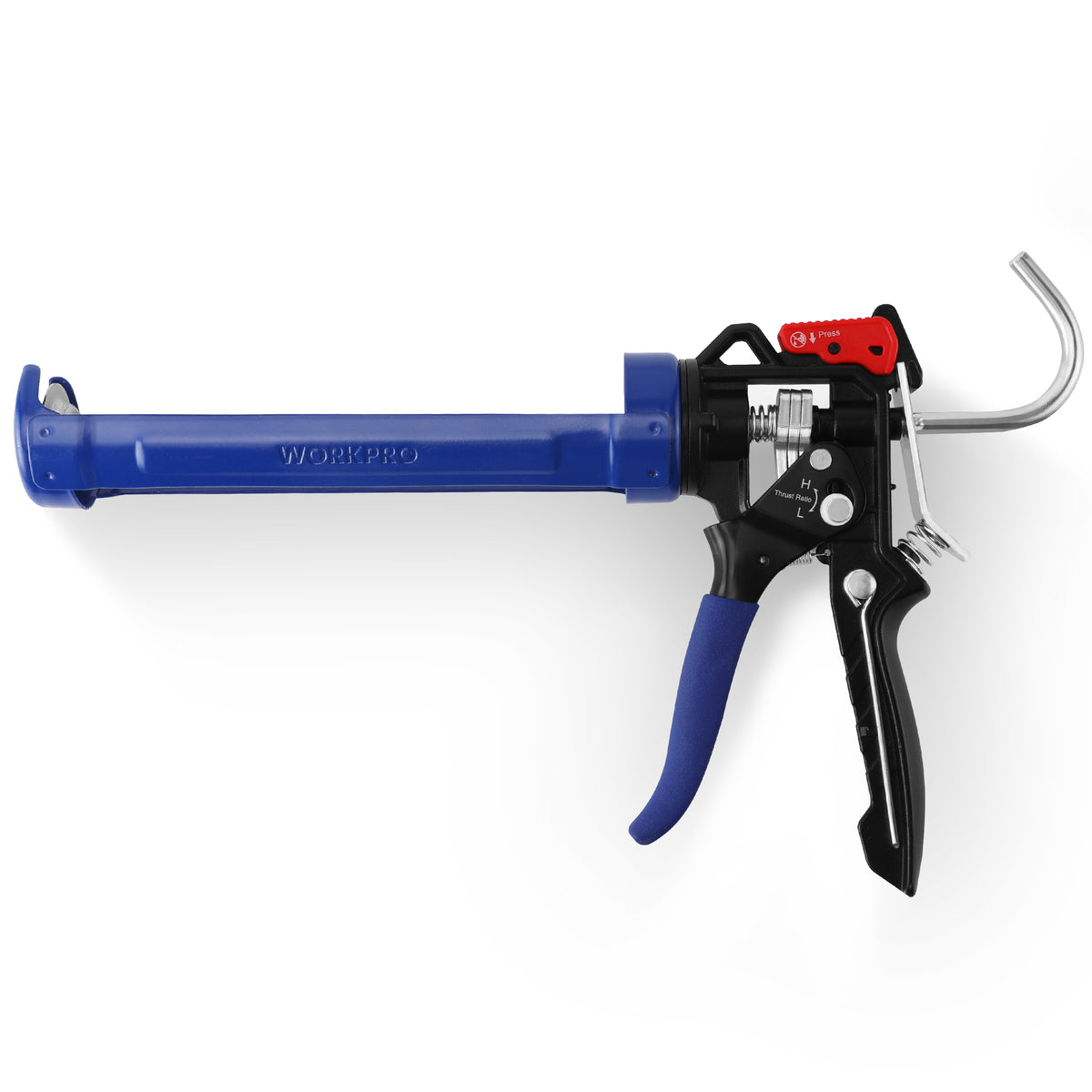 WORKPRO Adjustable Thrust Ratio Caulking Gun for Standard Caulk tubes