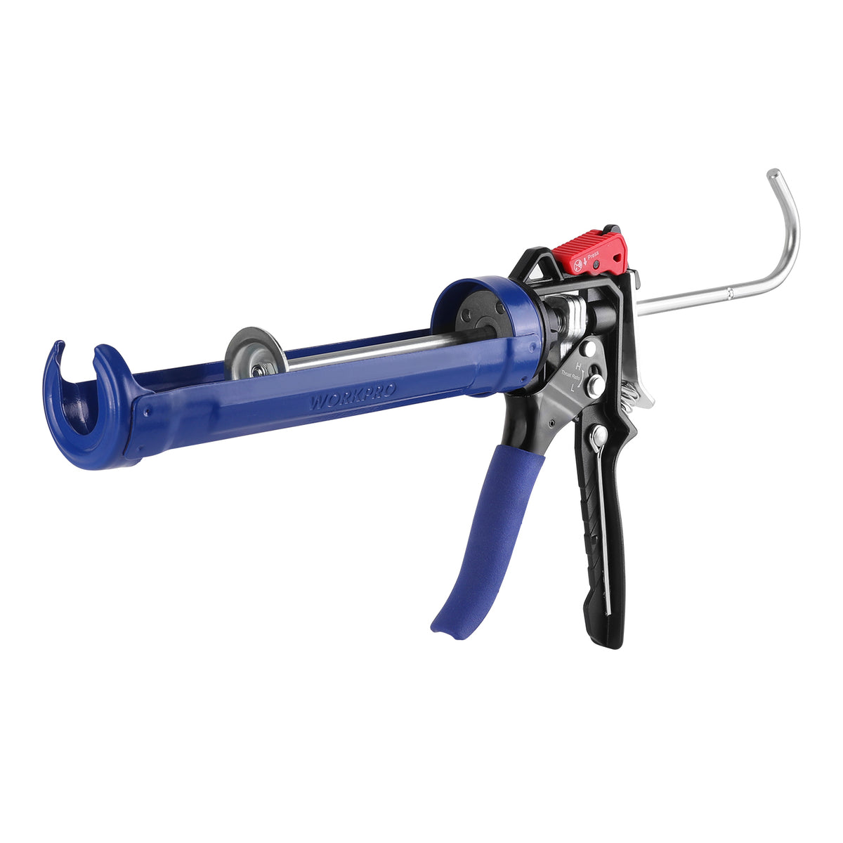 WORKPRO Adjustable Thrust Ratio Caulking Gun for Standard Caulk tubes