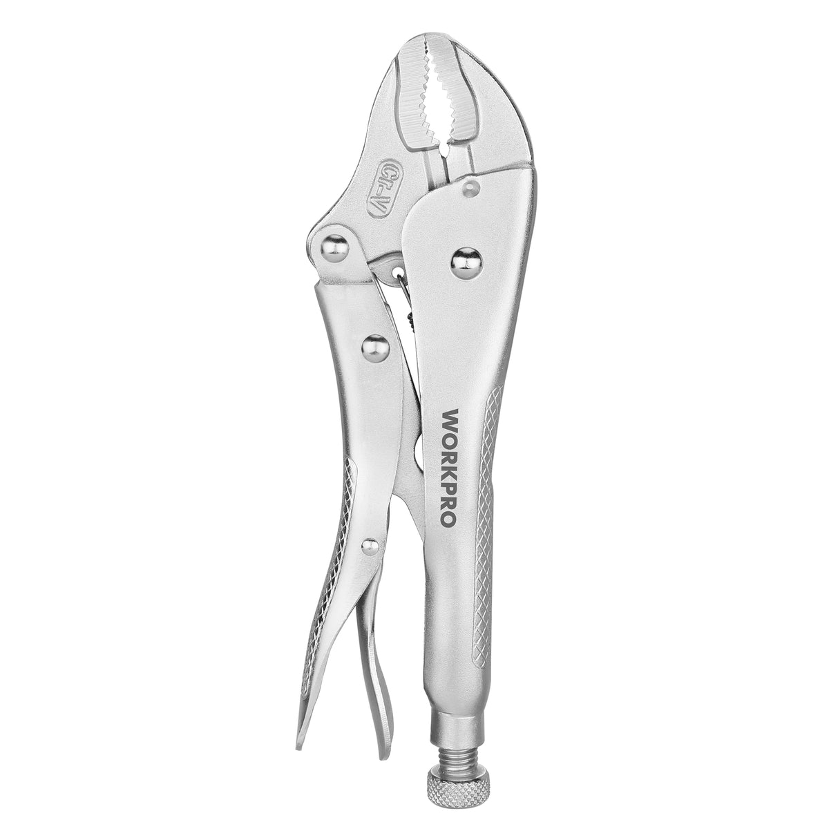 WORKPRO Locking Pliers, 10-inch Curved Jaw Vice Grips pliers | Chromium-Vanadium Steel Locking Pliers with Wire Cutter, Locking Adjustable Vise Grips for Clamping Twisting Welding