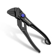 WORKPRO 4-inch mini adjustable pliers wrench with parallel jaws, black
