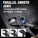 WORKPRO 4" Mini Adjustable Pliers Wrench, Parallel Jaws, Anti-Rust Coating, Compact Tool for Tight Spaces, Black