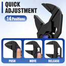 WORKPRO 4" Mini Adjustable Pliers Wrench, Parallel Jaws, Anti-Rust Coating, Compact Tool for Tight Spaces, Black