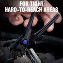 WORKPRO 4" Mini Adjustable Pliers Wrench, Parallel Jaws, Anti-Rust Coating, Compact Tool for Tight Spaces, Black
