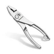WORKPRO 4-inch slip joint pliers with adjustable jaw and silver metal plier head