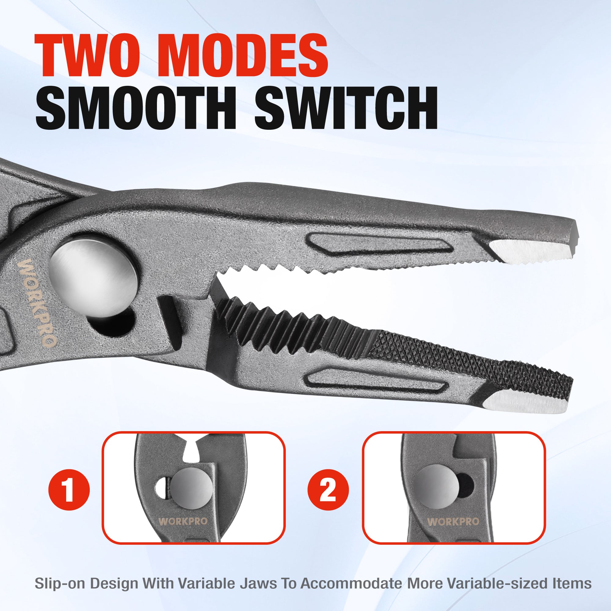 WORKPRO 8" Long Nose Slip Joint Pliers