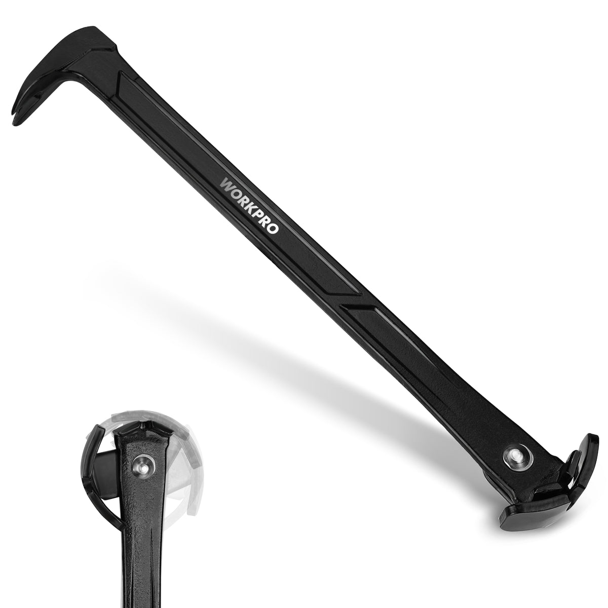 WORKPRO 13" Nail Puller, Cats Paw Pry Bar, Nail Remover Tool with Cats Paw and Rocking Nail Puller, Crowbar for Home Remodeling, Professional Carpentry, Woodworking Projects