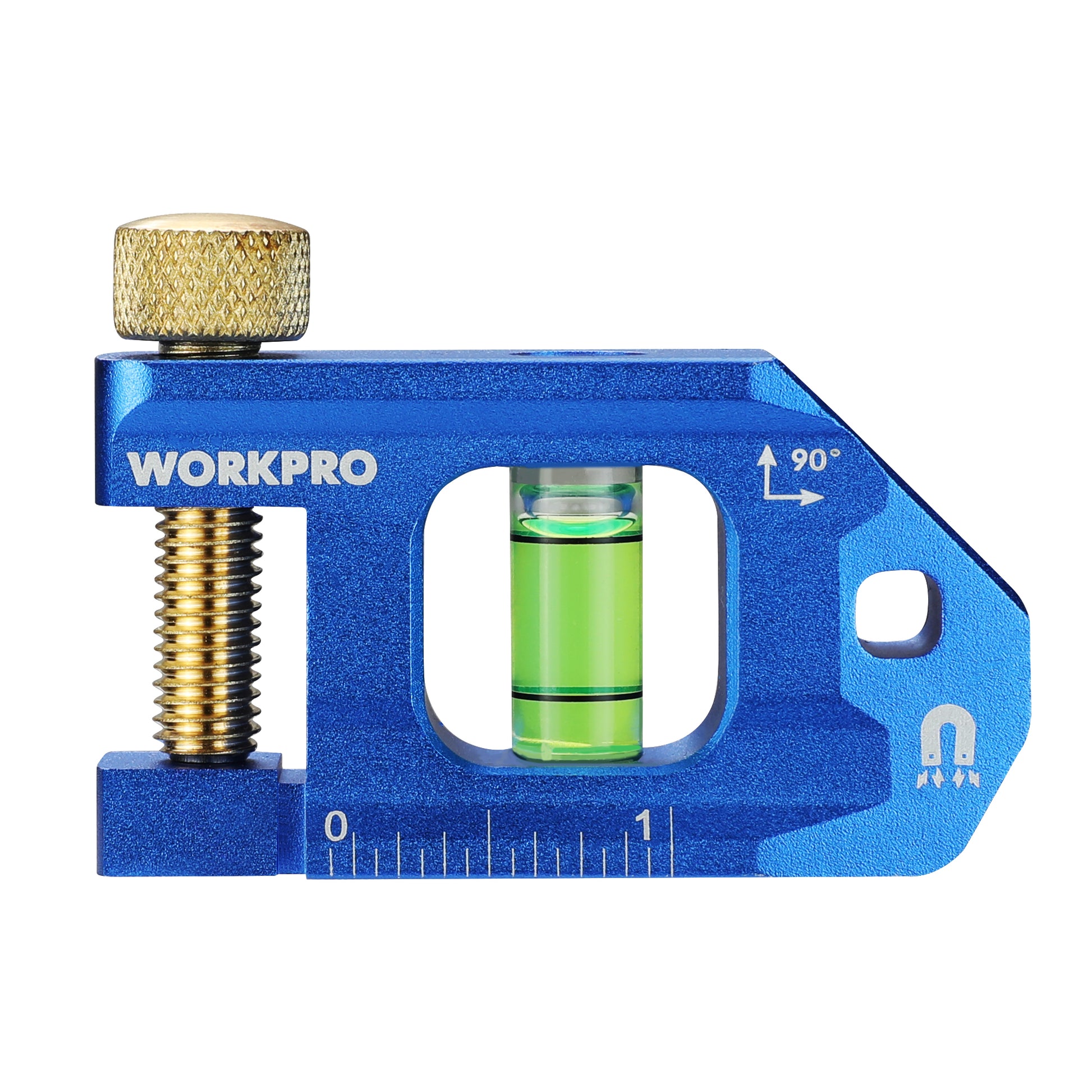 WORKPRO conduit bending level in cobalt blue with green bubble vial, innovation quality high-quality durable secure