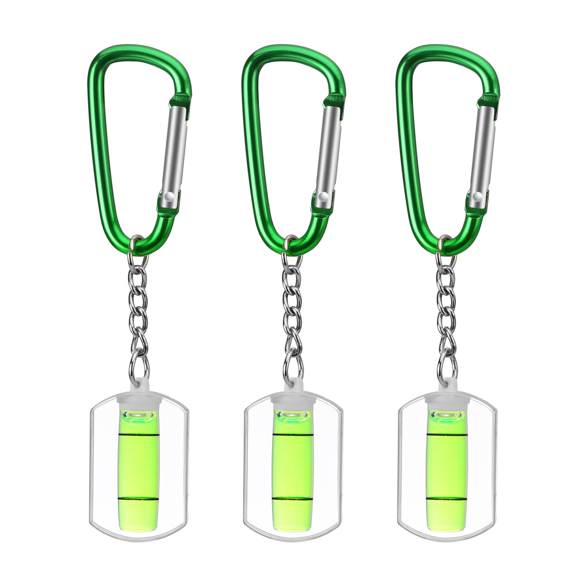 WORKPRO Small Bubble Level with Keychain 3-Pack Mini Pocket Tool Spirit Level Measuring Picture Hanging layout Tools