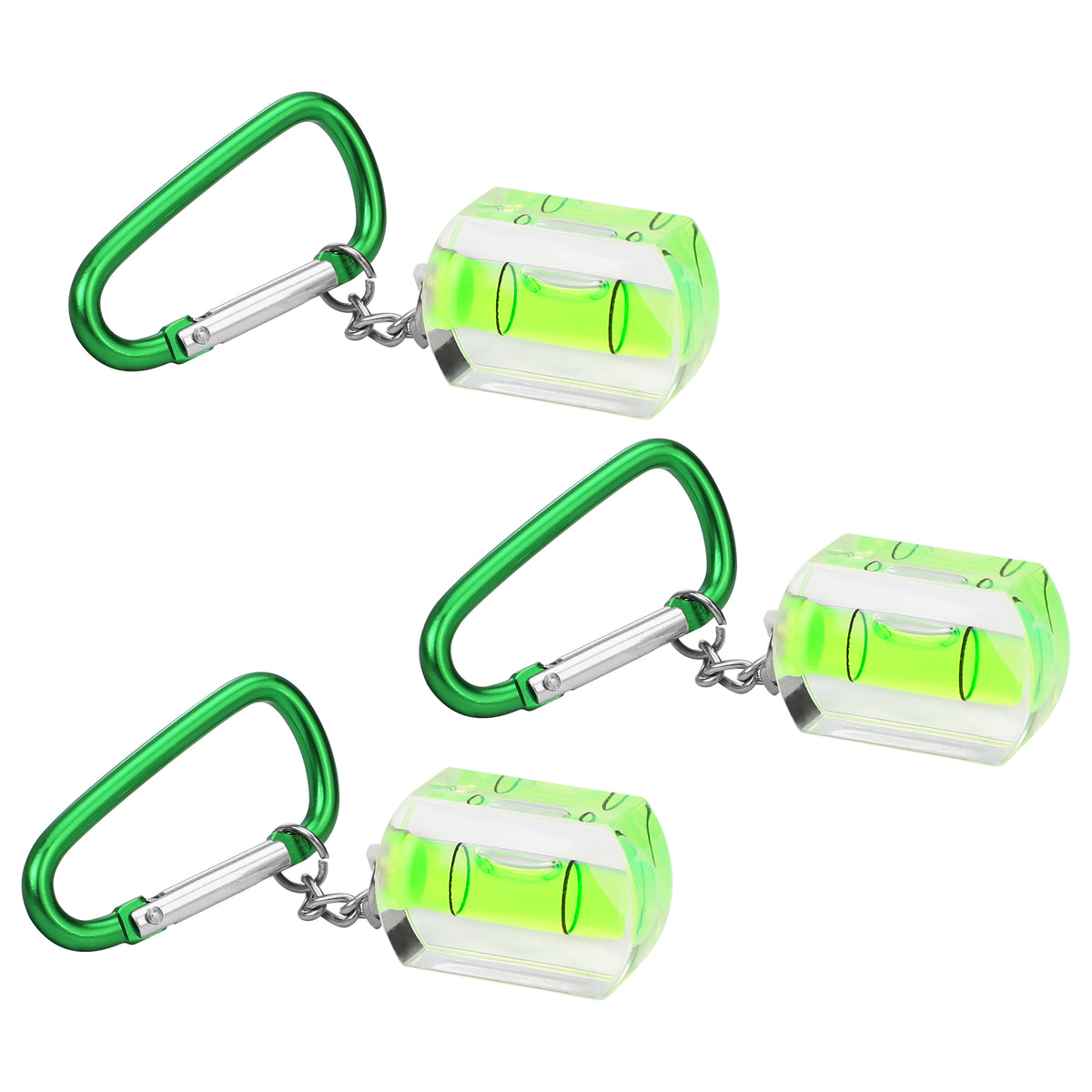 WORKPRO Small Bubble Level with Keychain 3-Pack Mini Pocket Tool Spirit Level Measuring Picture Hanging layout Tools