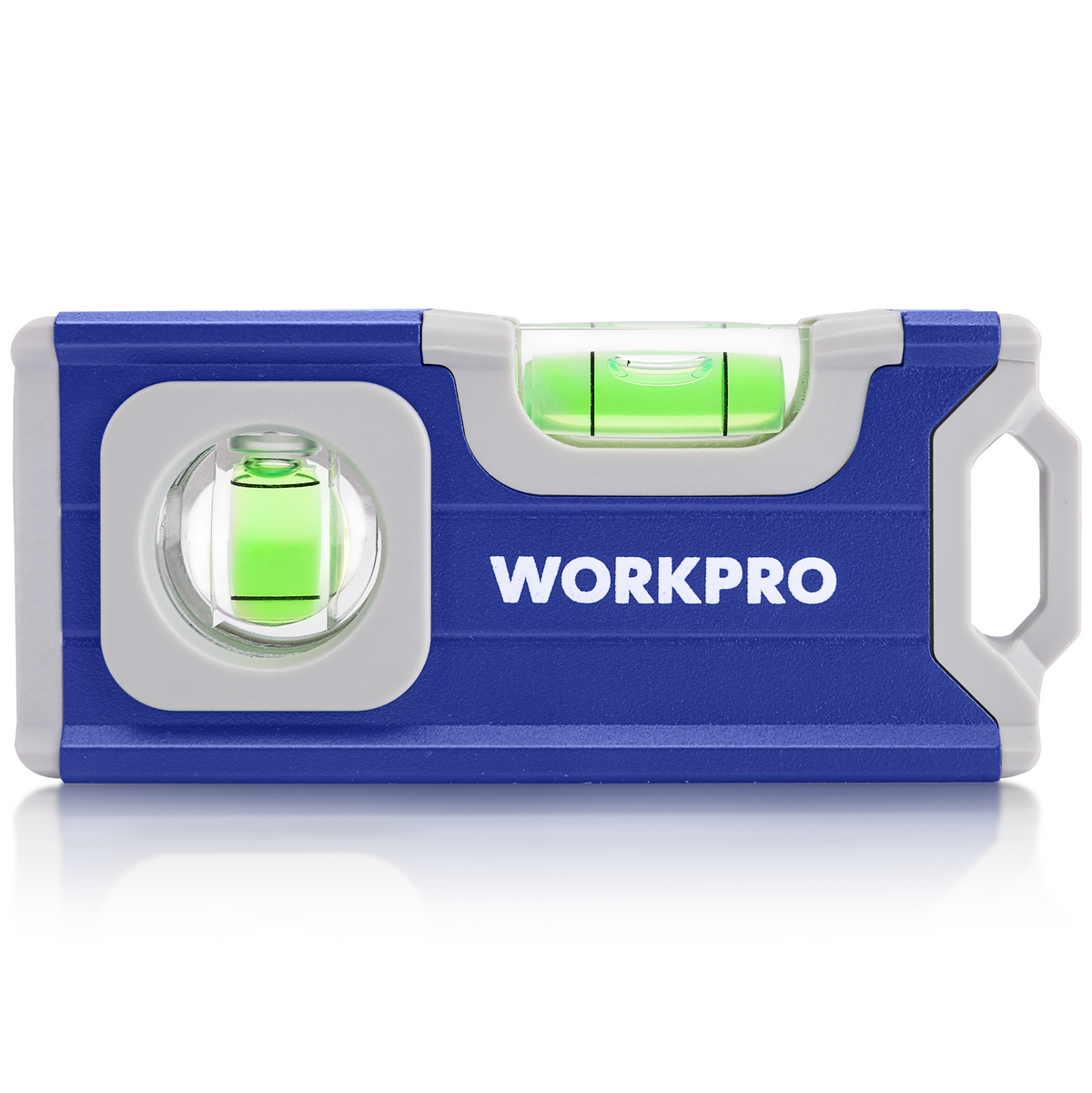 WORKPRO 4-1/2 Inch Mini Magnetic Pocket Level, Aluminum Alloy, Cobalt Blue