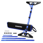 WORKPRO Stair Tread Template Tool with blue aluminum alloy frame, innovation quality and secure durable design