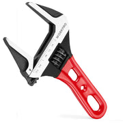 WORKPRO 6" Stubby Adjustable Wrench, 1-5/8" Extra Wide Jaw Opening