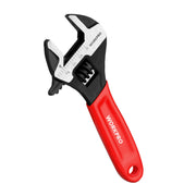 WORKPRO 4-Inch Mini Adjustable Wrench, Wide Jaw Cr-V steel Wrench