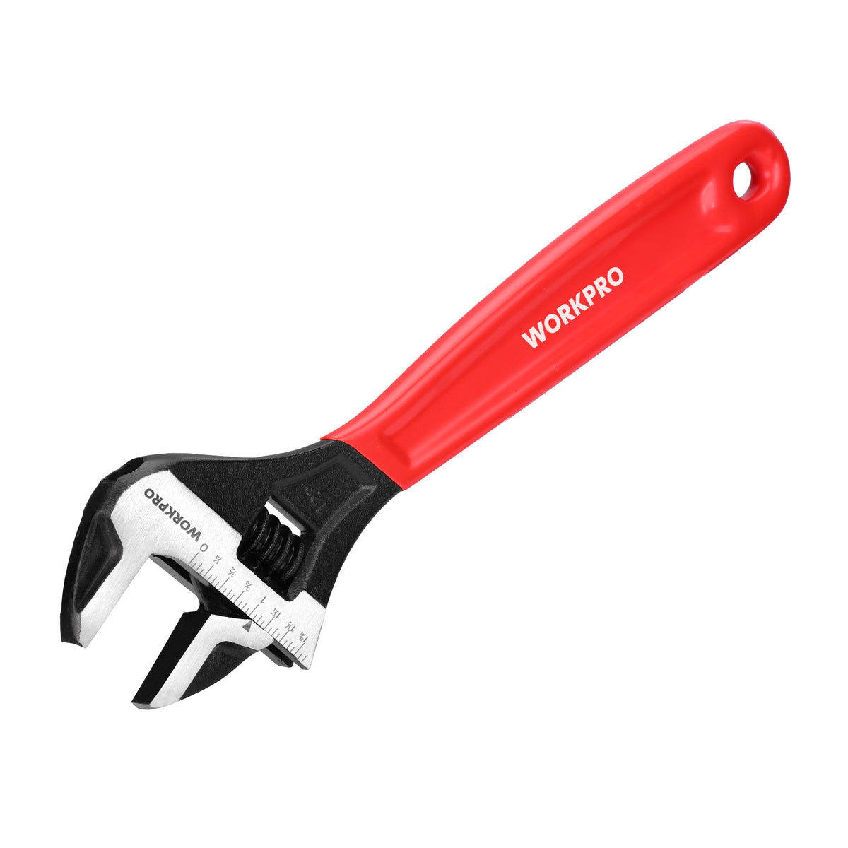 WORKPRO 12-Inch Adjustable Wrench, Wide Jaw Cr-V steel Wrench