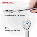 WORKPRO 4 Pcs Metric Flare Nut Wrench Set