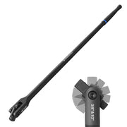 Long 24-inch breaker bar with black shaft and dual-drive socket head