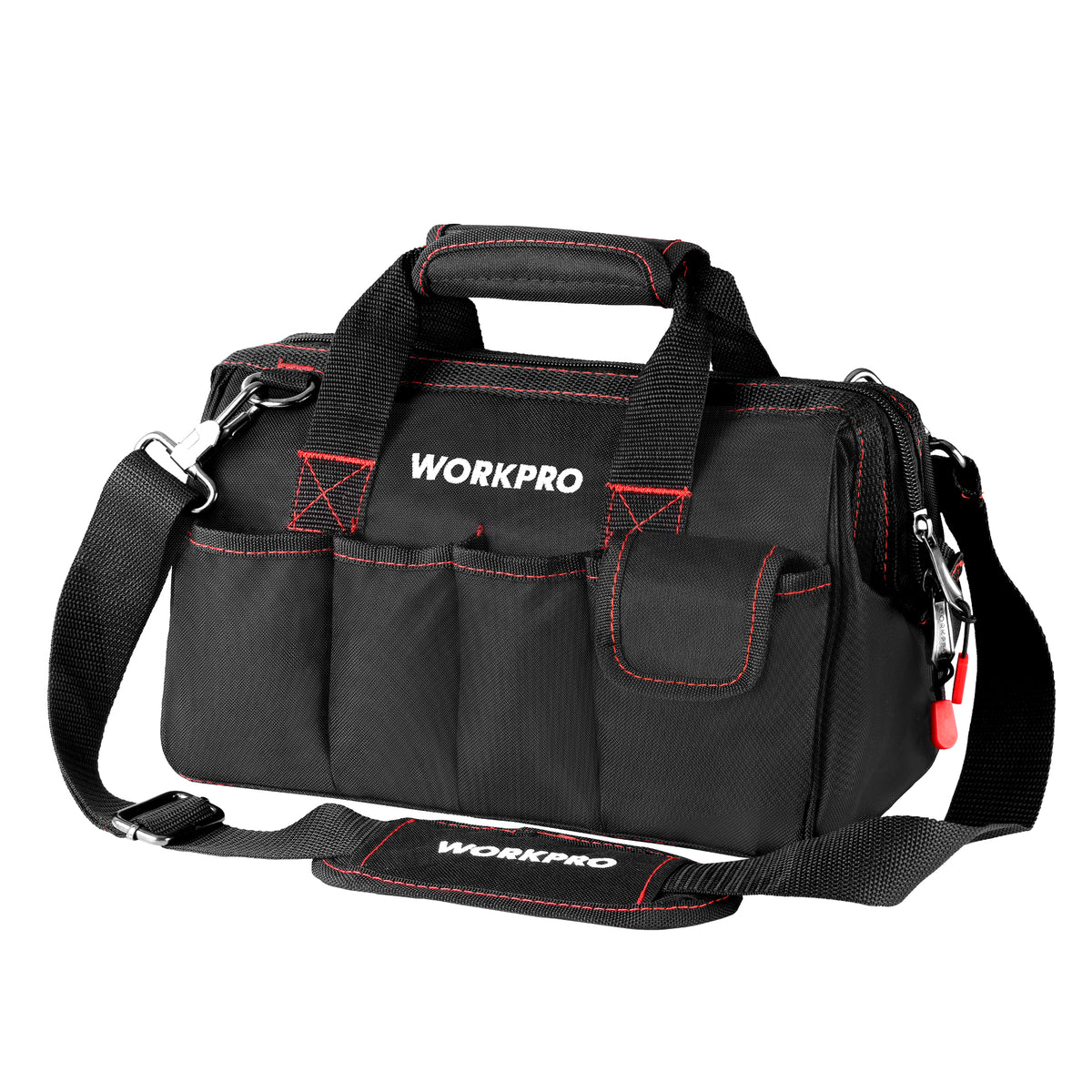 WORKPRO 12-inch Close Top Wide Mouth Storage Tool Bag