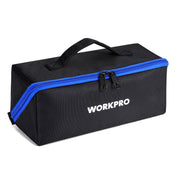 WORKPRO Tool Bag, 10" Wide Mouth Utility Tool Bag with Zipper, Heavy Duty Tool Storage Bag, Multipurpose Tool Case Small Tool Bag for Organizer