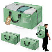 WORKPRO 2 pack extra large moving bags in green with innovation quality high-quality secure zipper closure