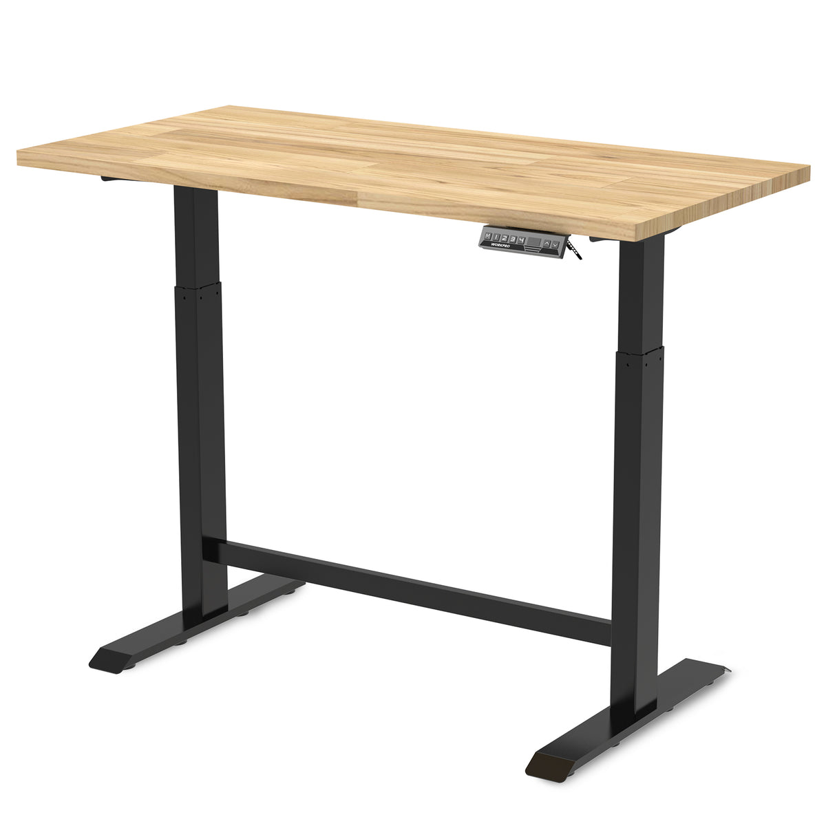 WORKPRO 48"×24" Electric Standing Height Adjustable Workbench with 48"x24" Wooden Top and Dual Motor