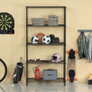 WORKPRO 750lbs Storage Shelves, 5 Tier Metal Shelving Unit, Garage Wire Rack, Standing Adjustable Shelves with Hooks for Pantry Closet Kitchen Basement, 30" W x 14" D x 60" H