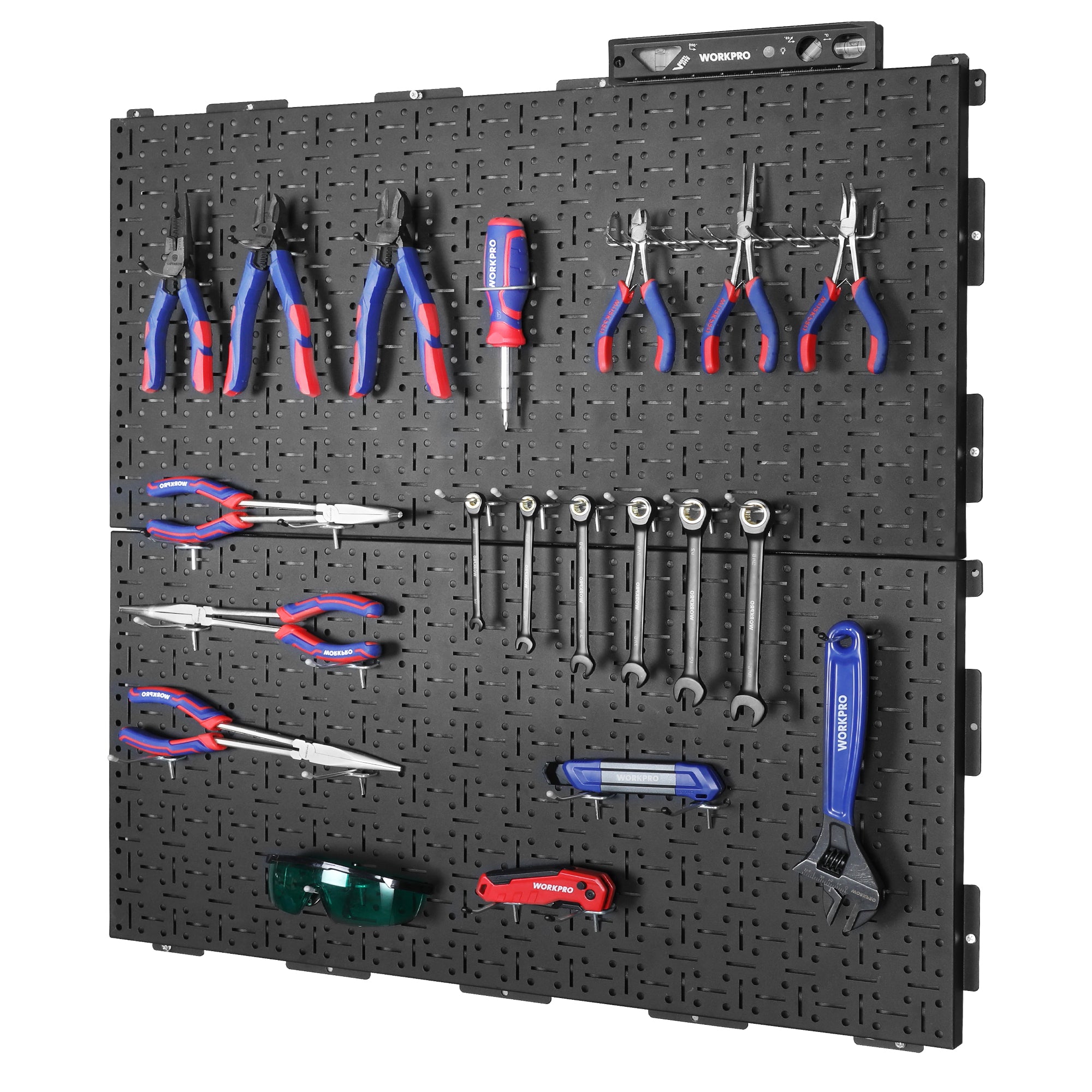 WORKPRO Metal Steel Panel Garage Wall Pegboard Organizer