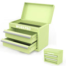 WORKPRO Mini Metal Tool Box with 2 Drawers and Top Storage - Gifts for Christmas