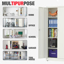 WORKPRO Small Industrial Metal Storage Cabinet with Doors and Shelves,Garage Cabinet with Lock for Home, Warehouse, Office, Shop, Solid Packed, Black