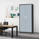 WORKPRO Small Industrial Metal Storage Cabinet with Doors and Shelves,Garage Cabinet with Lock for Home, Warehouse, Office, Shop, Solid Packed, Black