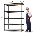 WORKPRO 5-Tier Metal Shelving Unit, 48"W x 24"D x 72"H Adjustable Heavy Duty Storage Rack for Garage, Basement, Warehouse, Kitchen