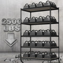 WORKPRO 5-Tier Metal Shelving Unit, 48"W x 24"D x 72"H Adjustable Heavy Duty Storage Rack for Garage, Basement, Warehouse, Kitchen