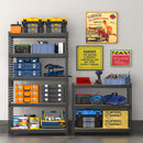 WORKPRO 5-Tier Adjustable Steel Shelving, 27-2/5”W x 11-7/10”D x 60”H, Heavy Duty Shelf with MDF Board, 1650 lbs Load Capacity (Total)