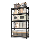 WORKPRO 5-Tier Adjustable Steel Shelving, 27-2/5”W x 11-7/10”D x 60”H, Heavy Duty Shelf with MDF Board, 1650 lbs Load Capacity (Total)