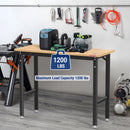 WORKPRO 48x20" Workbench  with Leveling Foot, 1200 LBS Load Capacity