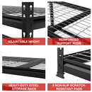 WORKPRO 5-Tier Metal Shelving Unit, Heavy Duty Adjustable Storage Rack-Black