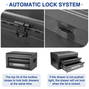 WORKPRO 15 Inch Heavy Duty Metal Tool Box with 2 Drawers & 1 Top Storage