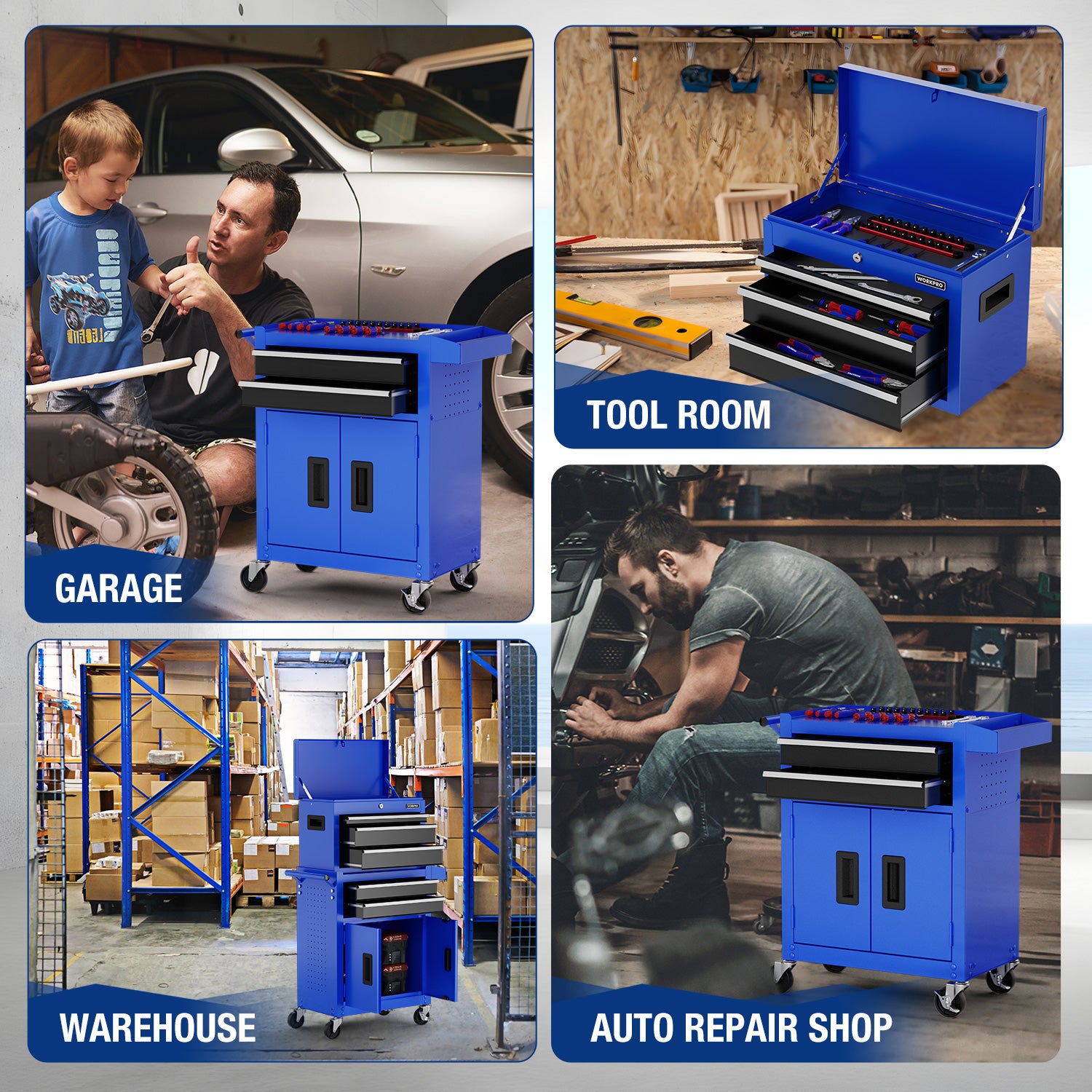 WORKPRO 20 inch 5-Drawer Rolling Tool Chest – WORKPRO TOOLS