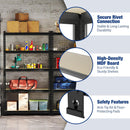 WORKPRO 5-Tier Adjustable Metal Shelving Unit-Black