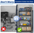 WORKPRO 5-Tier Adjustable Metal Shelving Unit-Black