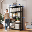 WORKPRO 5-Tier Adjustable Metal Shelving Unit-Black