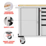 WORKPRO 52" Rolling Tool Chest with Wheels, 5-Drawer & Cabinet, 1000 lbs